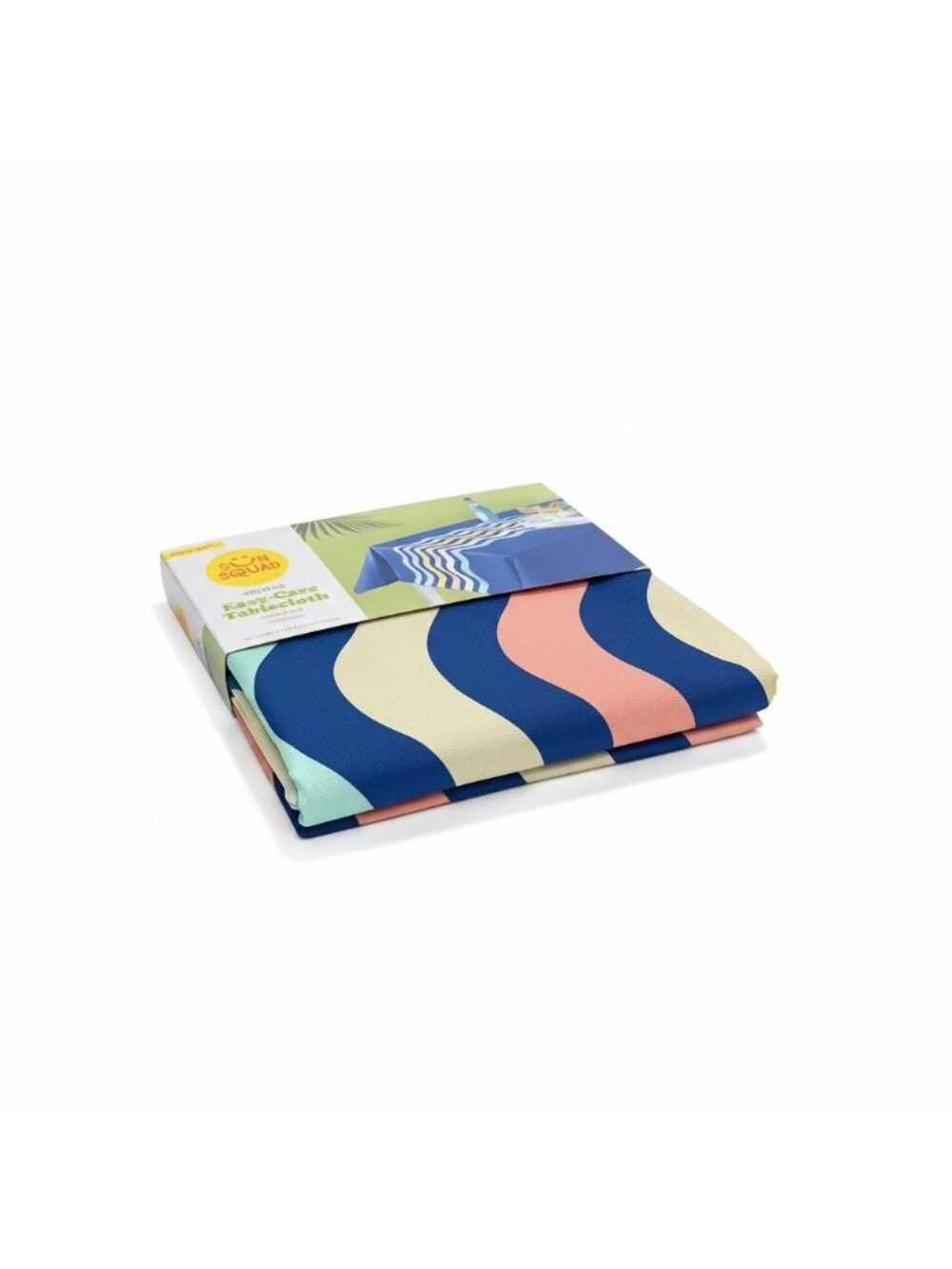 Sun Squad Easy-Care Oblong Tablecloth 60" X 84" Seats 6-8 Wipe-Clean Multicolor - Picture 4 of 4